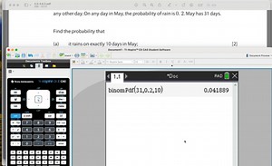 TI nspire计算器使用-Binomial distribution