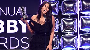 Kim Kardashian Defends Her Nude Selfie at Webby Awards With Five Epic Words