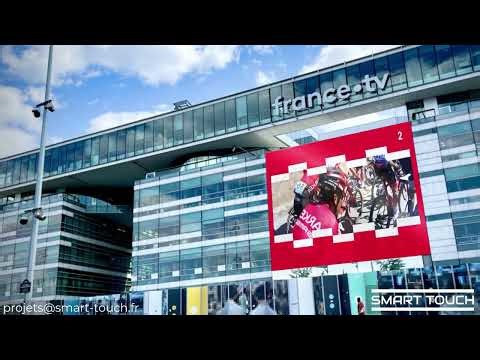 Ecran LED Transparent France TV by Smart Touch