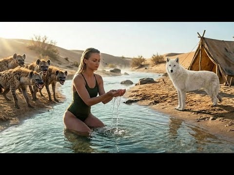 Survival camping and bathing alone in the desolate Sahara desert. Facing unexpected dangers ▶ 09