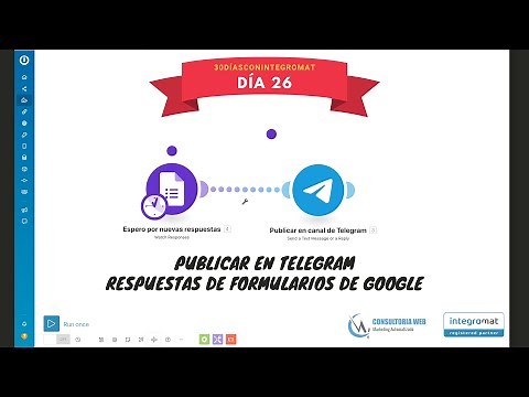 Integrar Google Forms con Telegram - Día 26 Tutorial Integromat