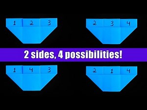Origami Magic Numbers Card – 2 Sides, 4 Possibilities – Step-by-Step Tutorial