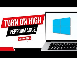 HOW TO TURN ON HIGH PERFORMANCE MODE IN WINDOWS 10