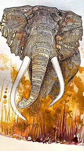 See how Nat Geo Explorer and artist Tara Keir uses watercolor painting to shine a light on elephants—and the threats they face. https://on.natgeo.com/40emKhN | National Geographic History