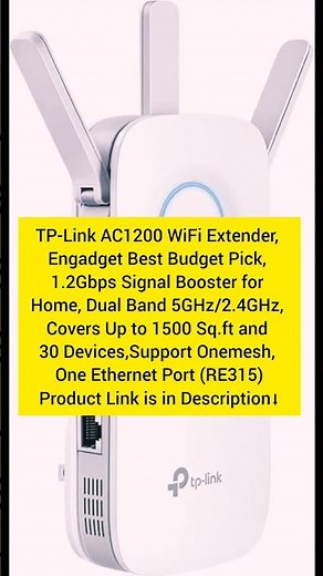 TP-Link AC1200 WiFi Extender (RE315) Review 🔥 Best Budget Signal Booster 2023 | 1.2Gbps Dual Band