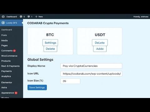 CODARAB Crypto Payments Setup | WooCommerce Guide