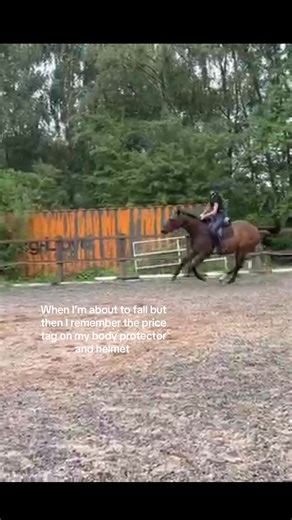 Where gonna ignore the fact it’s actually because I am PETRIFIED of being trampled 😭😭where also going to ignore the terrible quality 🫠#fall #equestrians #pleasegoviral #viral #viralvideos #horses #equestrian