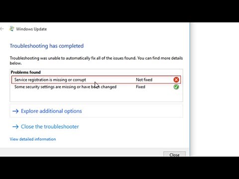 Fix Service Registration is Missing or Corrupt Error on Windows 10