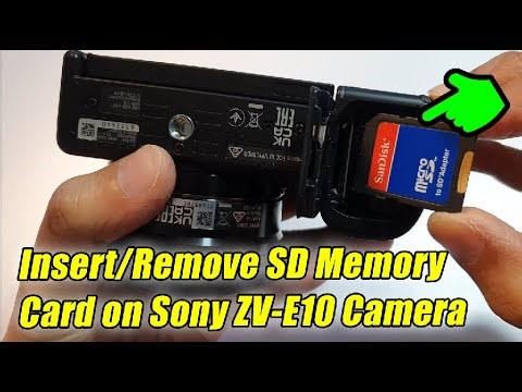 How to Insert/Remove SD Memory Card on Sony ZV-E10 Camera
