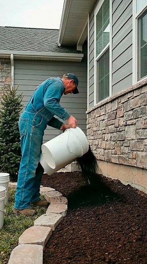 DIY Front Yard Garden Makeover 🌸 Stone Edging, Mulch & Flower Bed Transformation