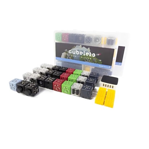 Modular Robotics Cubelets Motivated Makers Pack - STEM Robotics Kit, 52 Magnetic Blocks, Screen Free Coding & Group Learning - Classroom & Educational Use | Ages 4+