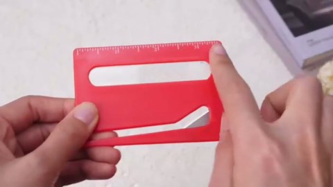 Envelope Opener, New Upgrade Envelope Opener Slitter with Concealed Blade, Envelope Opener for Office, Wrapping Paper Cutter Package Opener Tool with Scale, Magnifying Glass (3pcs)