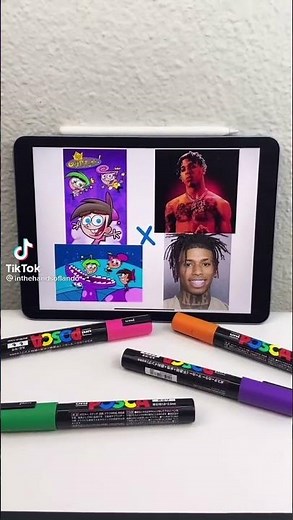 Drawing NLE CHOPPA as a cartoon