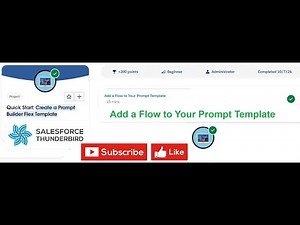 Quick Start: Create a Prompt Builder Flex Template | Add a Flow to Your Prompt Template