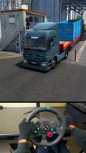 ETS2 Gameplay with G29 Steering wheel #gaming #ets2