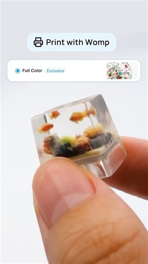 Womp 3D on Instagram: "Go from prompt to print with Womp’s full color printing 🐠"