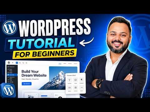 WordPress Tutorial for Beginners 2026 | Build Your First Website (Step-by-Step)