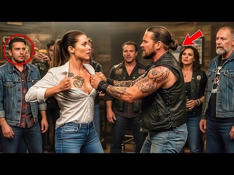 Biker Ripped the Waitress’s Shirt — What He Saw Froze the Whole Bar