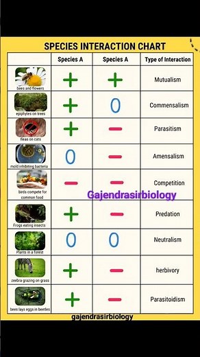 types of species interaction