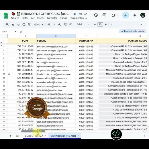Certificate Generator for Courses #CertificateGenerator