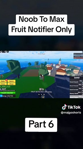 Noob to Max: Blox Fruits with Fruit Notifier Only Part 6