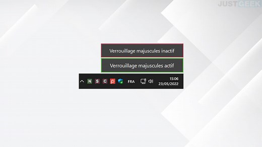 CapsLock Indicator : un indicateur de verrouillage des majuscules