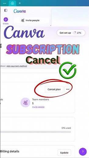 How to Cancel Canva Subscription #shorts
