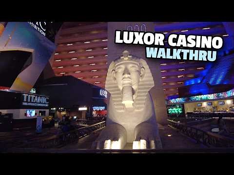 Las Vegas WalkThru — Luxor Casino Pyramid Hotel - 4K UHD