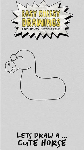 How to Draw a CUTE HORSE 🐎 | Easy Step-By-Step Drawing Tutorial