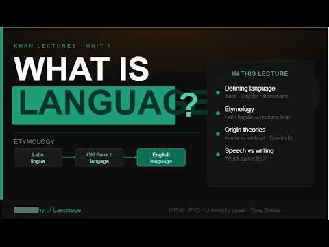 What Is Language? | Origin, Definitions & Theories Explained