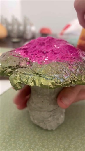 Making Concrete Mushrooms at Home | DIY Garden Decor 🍄