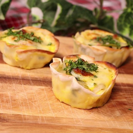 餃子の皮で簡単キッシュ 作り方・レシピ | クラシル