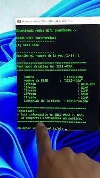 🚀 Script .bat para VER contraseñas WiFi guardadas en Windows (tutorial rápido)