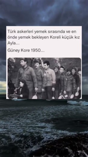 Koreli küçük kız Ayla ve Türk Askerlerinin hikâyesi. 👇🏻