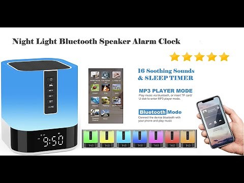 Night Light Bluetooth Speaker Alarm Clock (Model: DY28S)