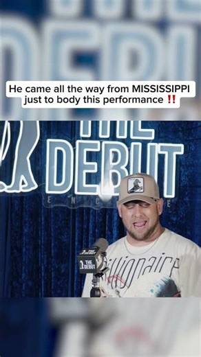 He came all the way from Mississippi to SHOW OUT😳‼️ #thedebut #liveperformance