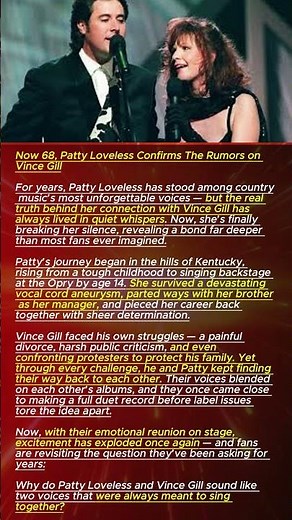Now 68, Patty Loveless Confirms The Rumors on Vince Gill