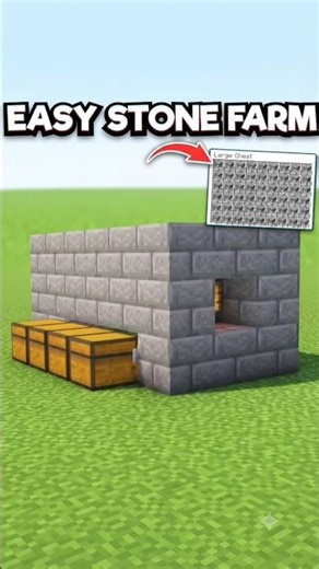 How to Build an EASY Stone Farm in Minecraft! 🧱🔥 (9,800+ Stone/Hr)