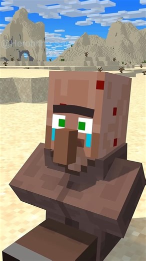 minecraft villager sad moment 😢🙂‍↕️||#minecraft #trending #villager...