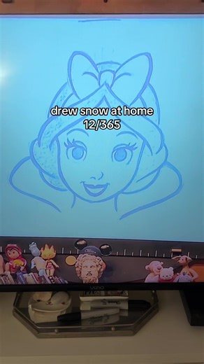 a disney drawing a day #disney #disneyfyp #sketching #animation #drawing