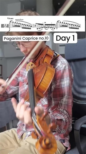 🎶 New Paganini Caprice! Started this one today, I think it will be a good one, it plays to my strengths! Should I do a downbow staccato version? 🔥 . . . . . . #virtuoso #viola #violin #practicemakesperfect #practice #musiciansofinstagram #music #classicalmusic #epic #violino #violinista #musica #muzyka #altówka #paganini #madness #opera #prodigy #concert #recital #solo #octaves #staccato