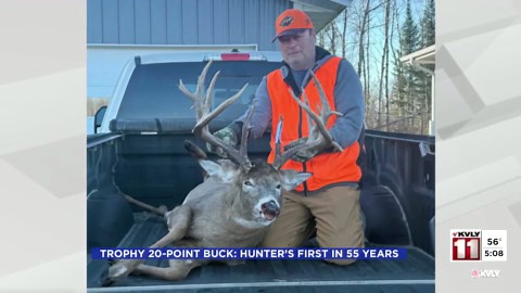 Trophy 20-point buck: Hunter’s first in 55 years
