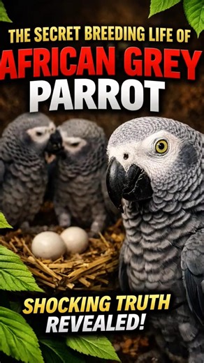 The secret breeding life of African grey parrot #parrotlife #talkingparot