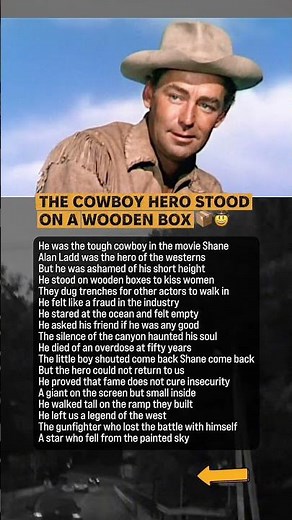 Alan Ladd Stood On A Box To Look Tall