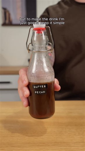 Alex Gren on Instagram: "Butter Pecan syrup: RECIPE: 1 1/2 C pecans 1 C brown sugar 3/4 C water 1 tbsp toasted milk powder (OPTIONAL) 1 1/2 tsp butter extract 1 tsp vanilla #butterpecan #coffeerecipes #coffeesyrup #coffeeathome"