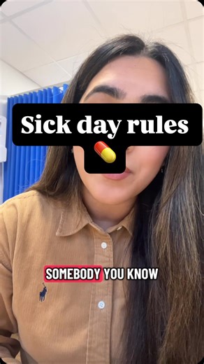 Pharmacist Anum on Instagram: "Sick Day Rules😷🤮 If you have vomiting, diarrhoea or fever and can’t keep fluids down, you may need to temporarily stop these meds to protect your kidneys. I like to use the acronym SADMAN to remember the medications that need to be held: S- SGLT2 inhibitors (e.g. dapagliflozin, empagliflozin) A - ACE inhibitors (e.g. ramipril, lisinopril) D - Diuretics (water tablets e.g. furosemide) M - Metformin A - ARBs (e.g. losartan, candesartan) N - NSAIDs (e.g. ibuprofen,