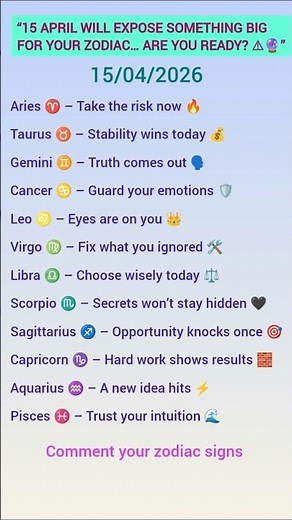“15 April Zodiac Alert 🚨 This Message Isn’t Random!🔮 #shorts#astrology”#zodiac #horoscope#zodiacsign