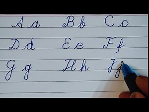How to Write English Cursive Alphabets A to Z | Step by Step Guide