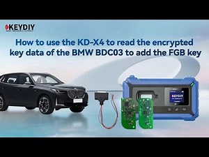 How to use KEYDIY KD-X4 to read BMW BDC03 encrypted key data to add the FGB key #keydiy #locksmith