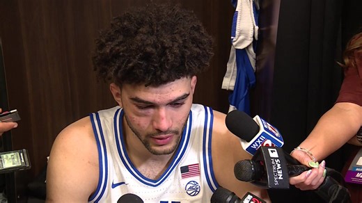 An emotional Cam Boozer reflects on what this season meant to him at Duke. "It meant everything. I'm just so thankful for this opportunity"